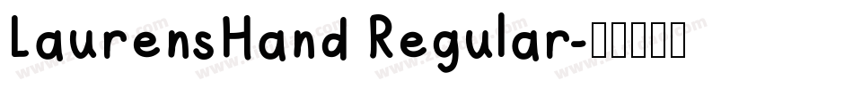 LaurensHand Regular字体转换